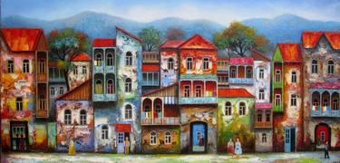 Print of Architecture Paintings by David Martiashvili