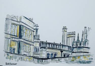 Original Impressionism Architecture Drawings by Robert Petcher
