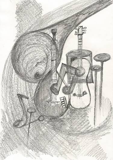 Print of Abstract Music Drawings by salika virji