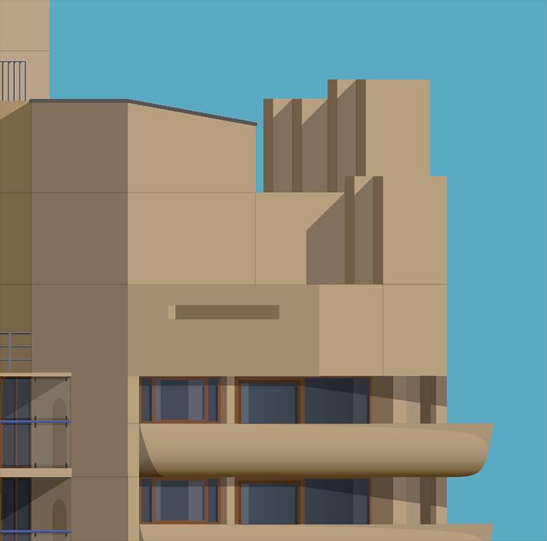 Original Illustration Architecture Mixed Media by Charlie Edwards