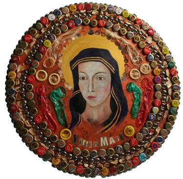 Original Religious Collage by dawn olive