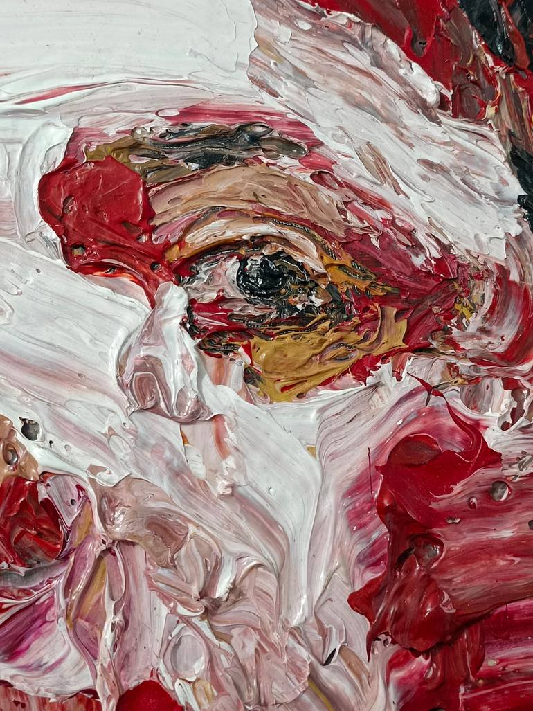 Original Abstract Expressionism People Painting by Rifat Ara Mim