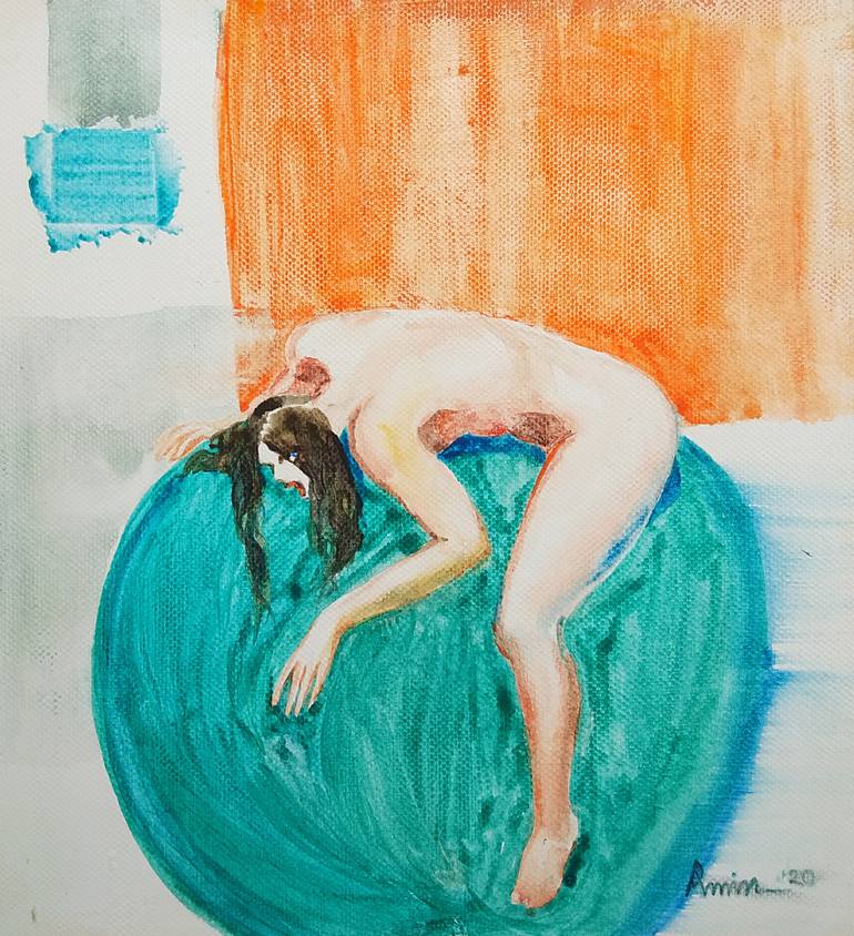 Original Conceptual Nude Painting by Rifat Ara Mim