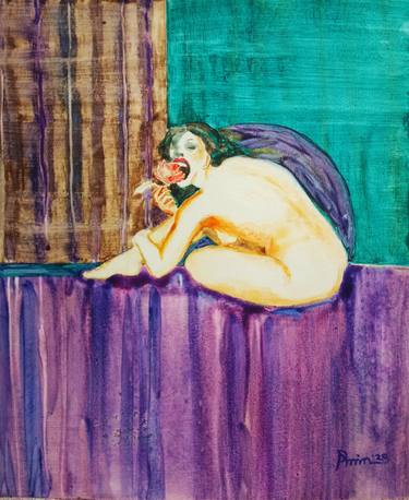 Print of Nude Paintings by Rifat Ara Mim
