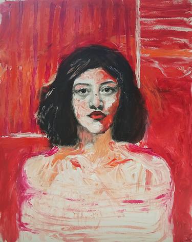 Print of Abstract Expressionism Portrait Paintings by Rifat Ara Mim