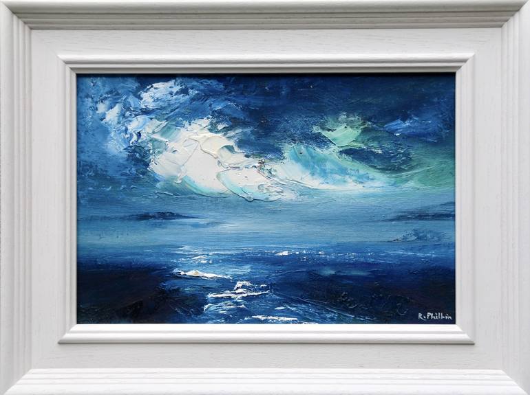 Original Impressionism Seascape Painting by Rine Philbin