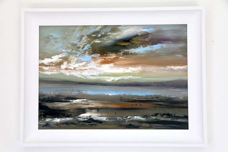 Original Abstract Expressionism Seascape Painting by Rine Philbin