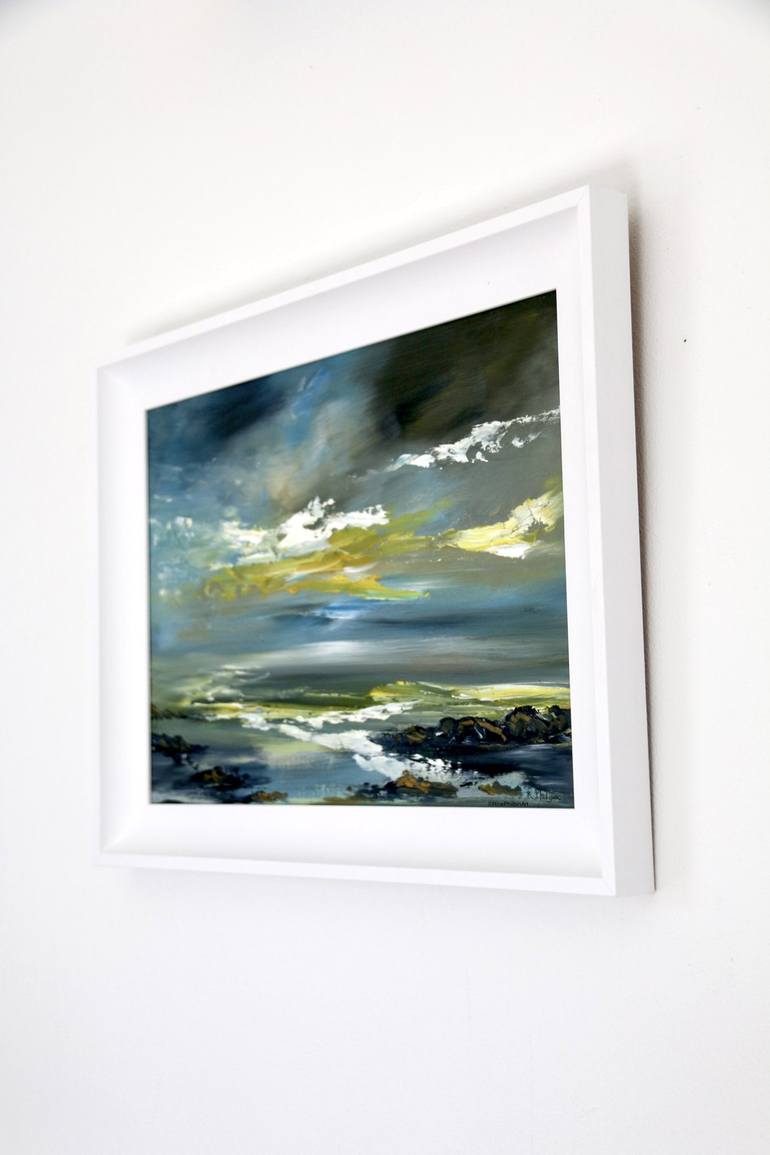 Original Abstract Expressionism Landscape Painting by Rine Philbin