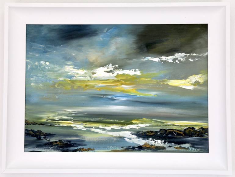 Original Abstract Expressionism Landscape Painting by Rine Philbin