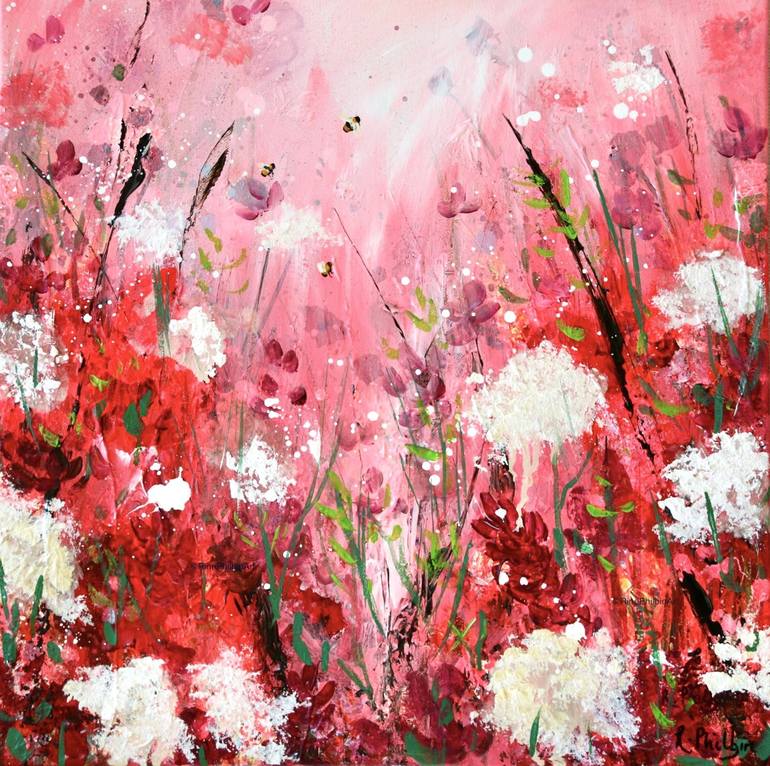 Original Floral Painting by Rine Philbin