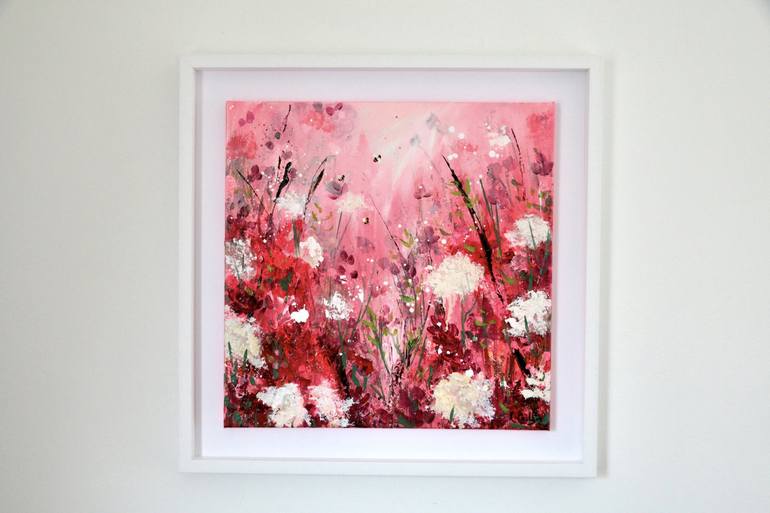 Original Abstract Floral Painting by Rine Philbin