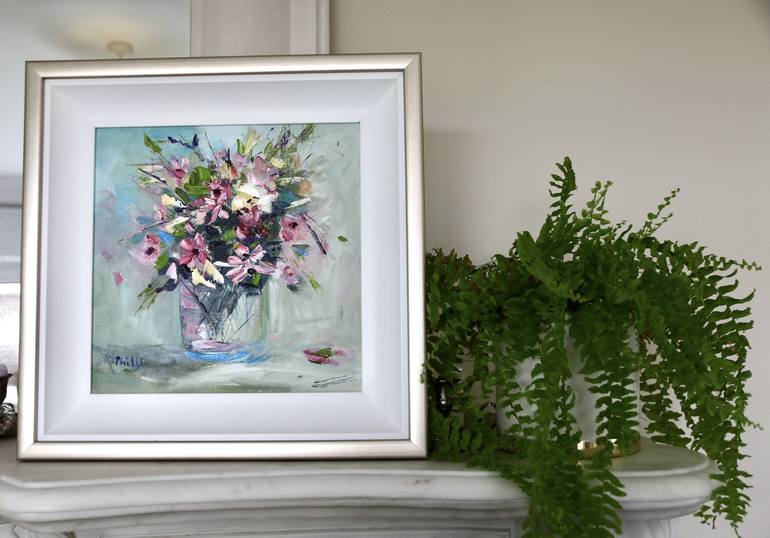 Original Contemporary Floral Painting by Rine Philbin