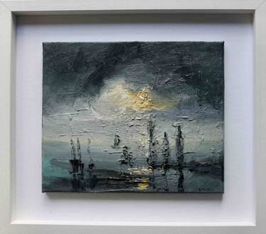 Original Expressionism Seascape Paintings by Rine Philbin