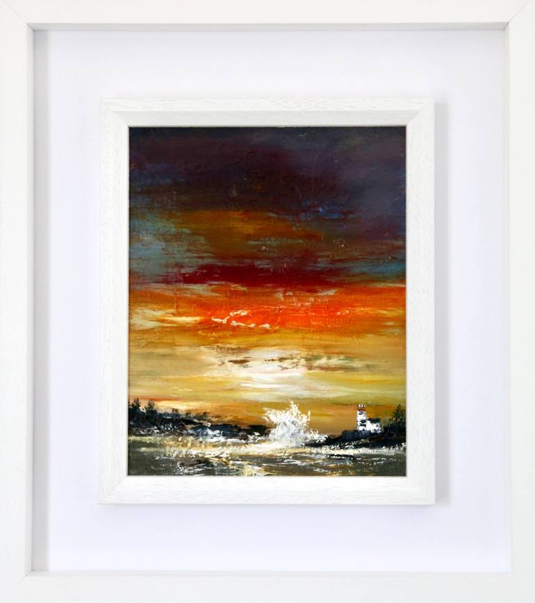 Original Impressionism Seascape Painting by Rine Philbin