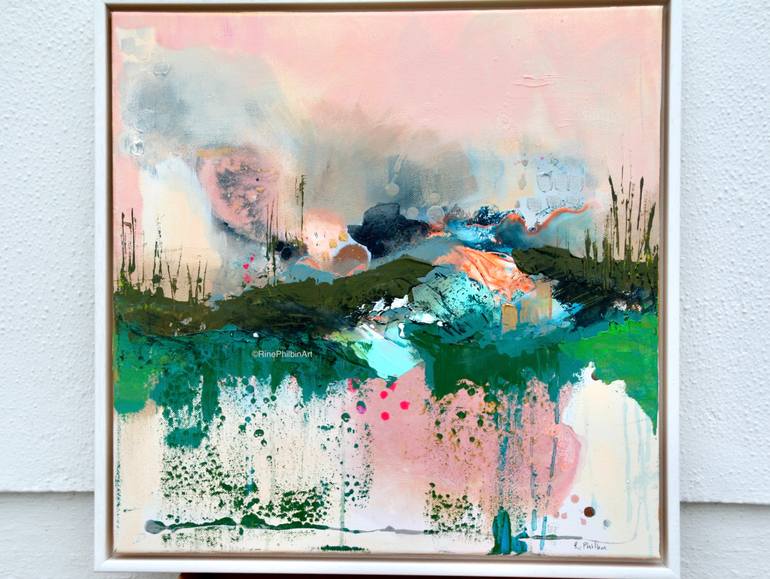 Original Abstract Landscape Painting by Rine Philbin