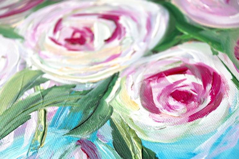 Original Impressionism Floral Painting by Rine Philbin