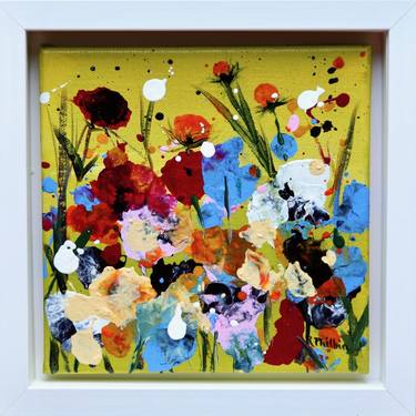 Original Abstract Floral Paintings by Rine Philbin