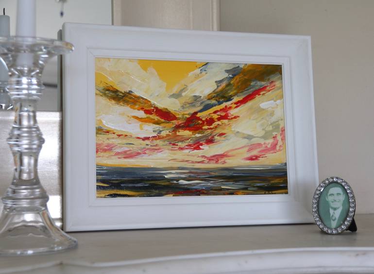 Original Abstract Expressionism Landscape Painting by Rine Philbin