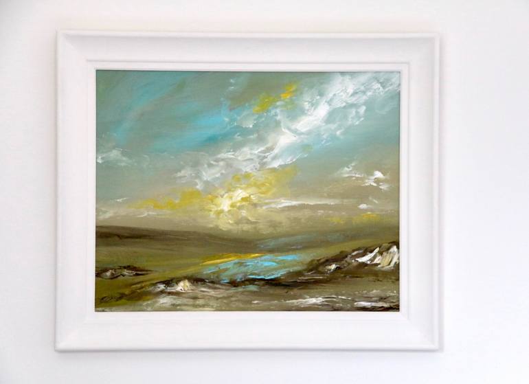 Original Abstract Expressionism Landscape Painting by Rine Philbin