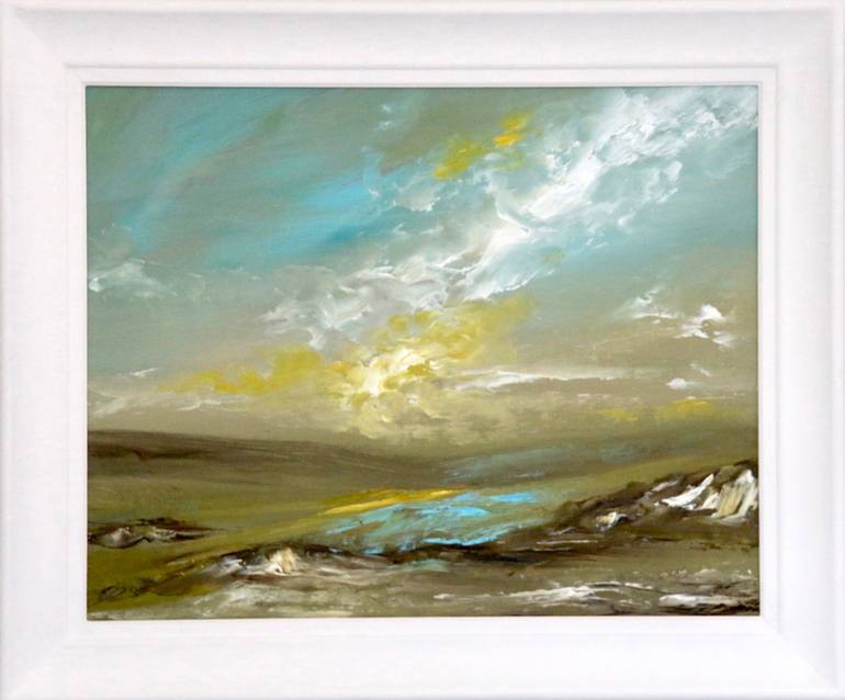 Original Abstract Expressionism Landscape Painting by Rine Philbin