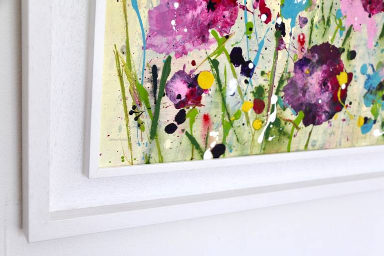 Original Expressionism Floral Painting by Rine Philbin