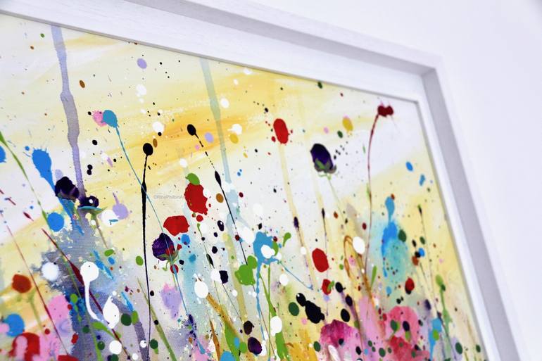 Original Expressionism Floral Painting by Rine Philbin