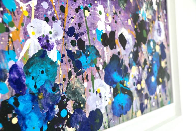 Original Abstract Floral Painting by Rine Philbin