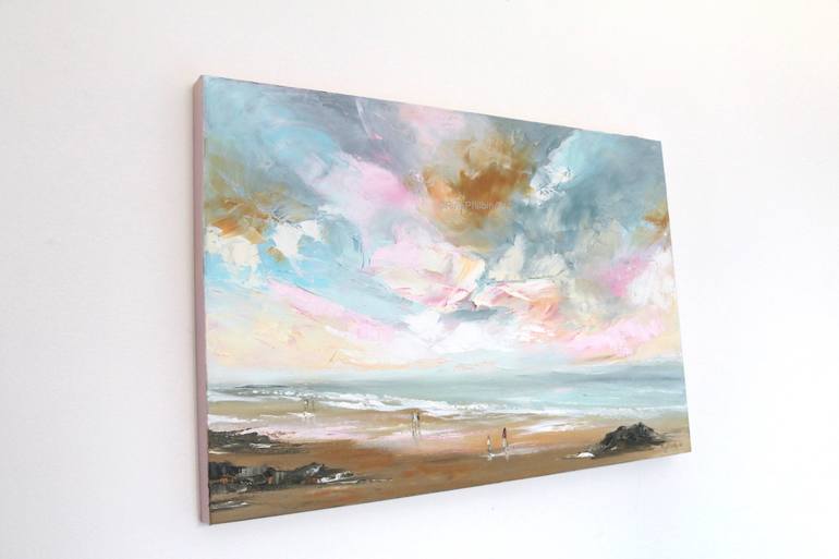 Original Expressionism Seascape Painting by Rine Philbin