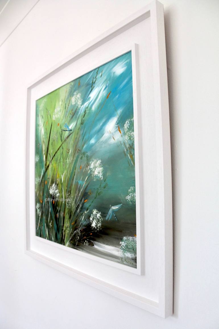 Original Fine Art Garden Painting by Rine Philbin