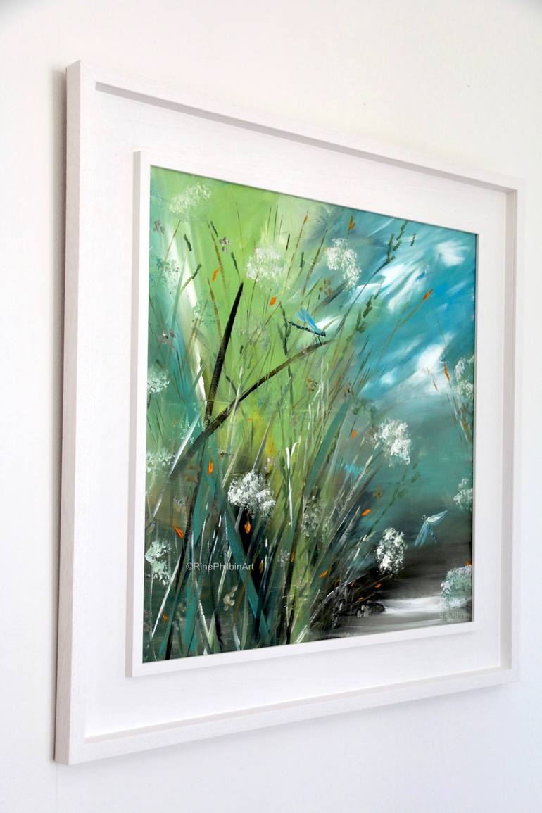 Original Fine Art Garden Painting by Rine Philbin