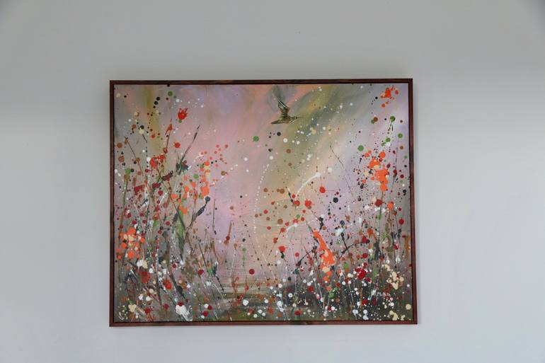 Original Abstract Expressionism Nature Painting by Rine Philbin