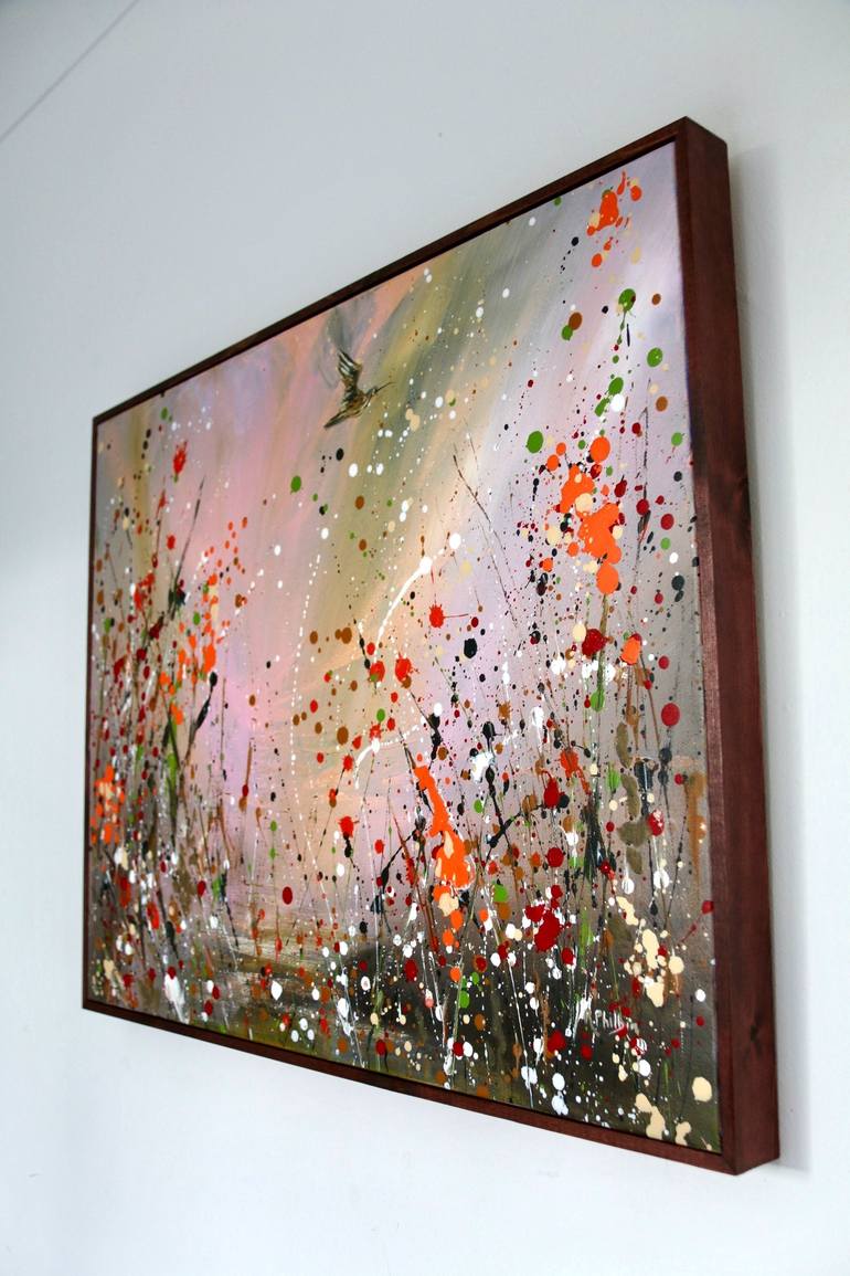 Original Abstract Expressionism Nature Painting by Rine Philbin