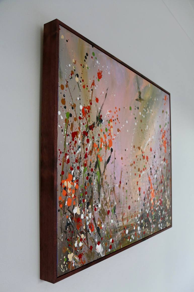 Original Abstract Expressionism Nature Painting by Rine Philbin