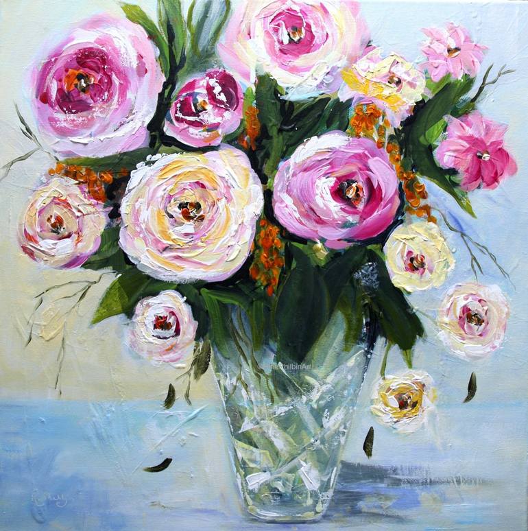 Roses Painting by Rine Philbin | Saatchi Art