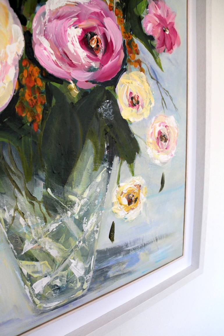 Original Expressionism Still Life Painting by Rine Philbin