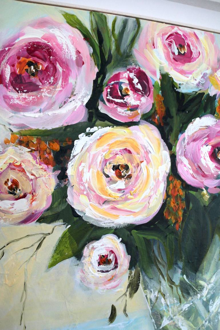 Original Expressionism Still Life Painting by Rine Philbin