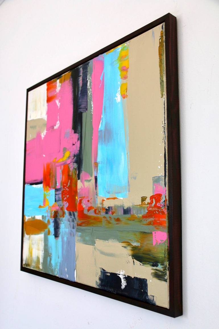 Original Abstract Expressionism Abstract Painting by Rine Philbin