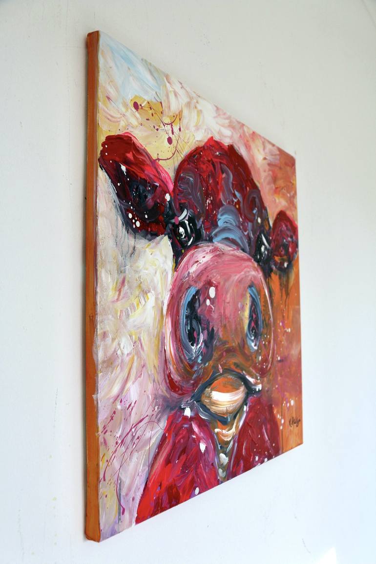 Original Abstract Animal Painting by Rine Philbin