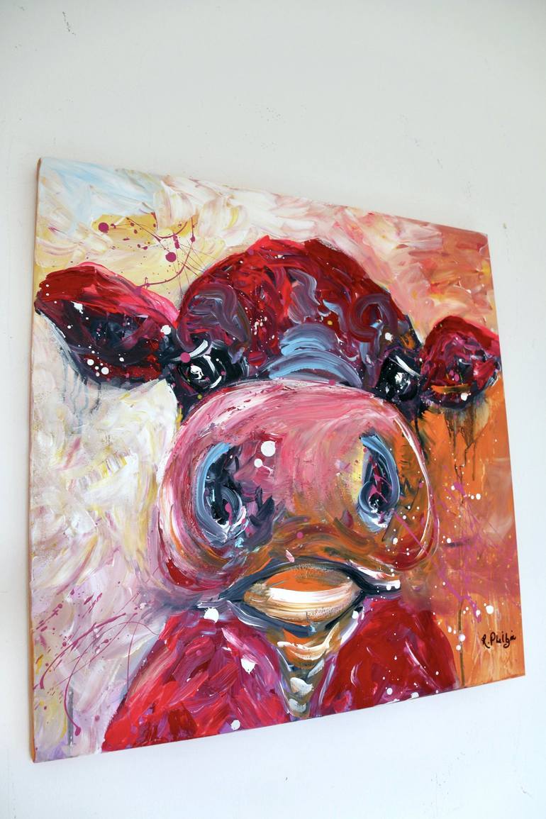 Original Abstract Animal Painting by Rine Philbin