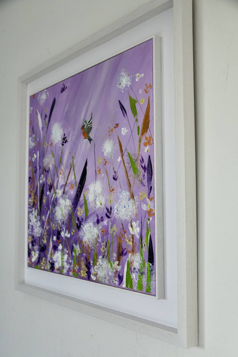 Original Expressionism Floral Painting by Rine Philbin