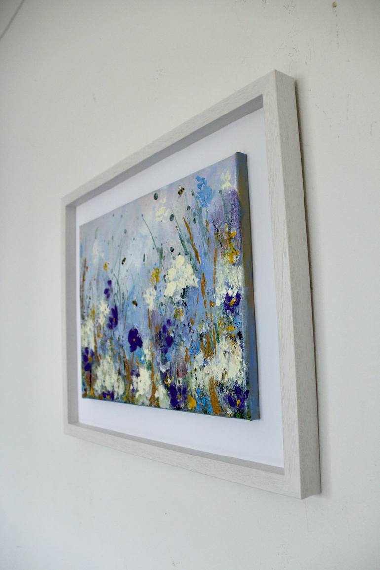 Original Abstract Floral Painting by Rine Philbin