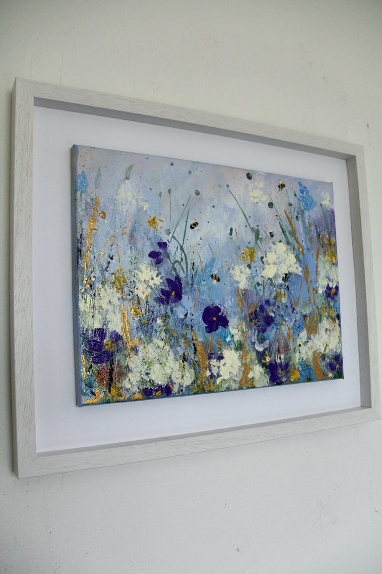 Original Abstract Floral Painting by Rine Philbin