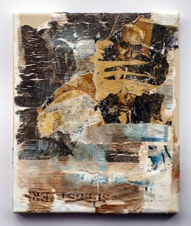 Original Fine Art Abstract Collage by David Roskilly