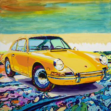 Original Pop Art Automobile Paintings by Bobby Logic