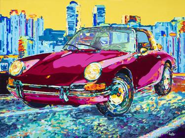 Print of Automobile Paintings by Bobby Logic