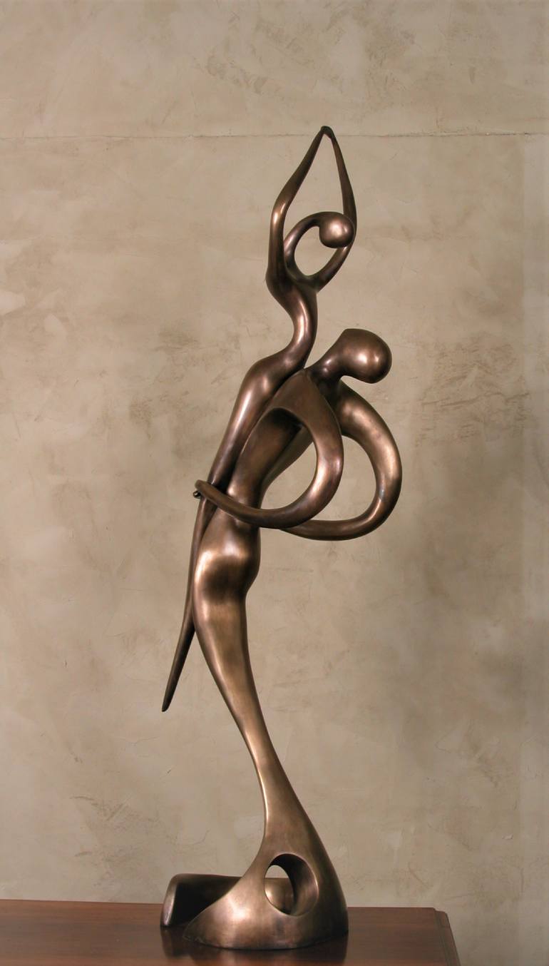 Original Abstract Love Sculpture by Lynn Art Gallery