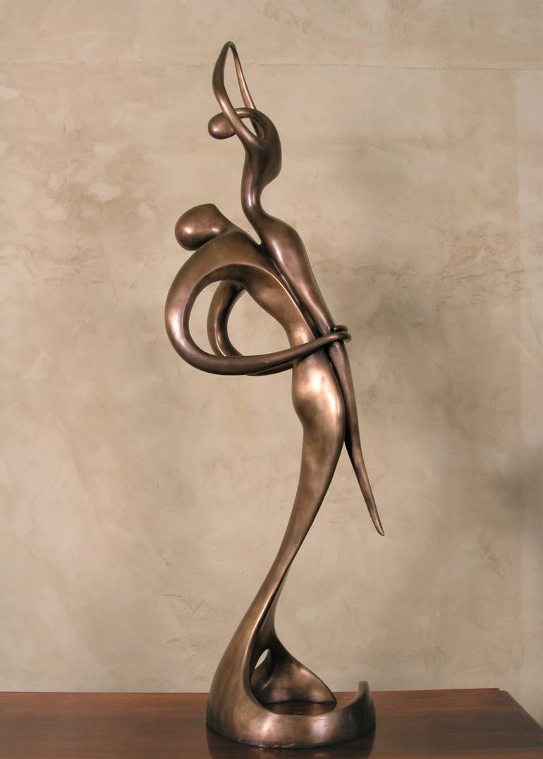 Original Abstract Love Sculpture by Lynn Art Gallery