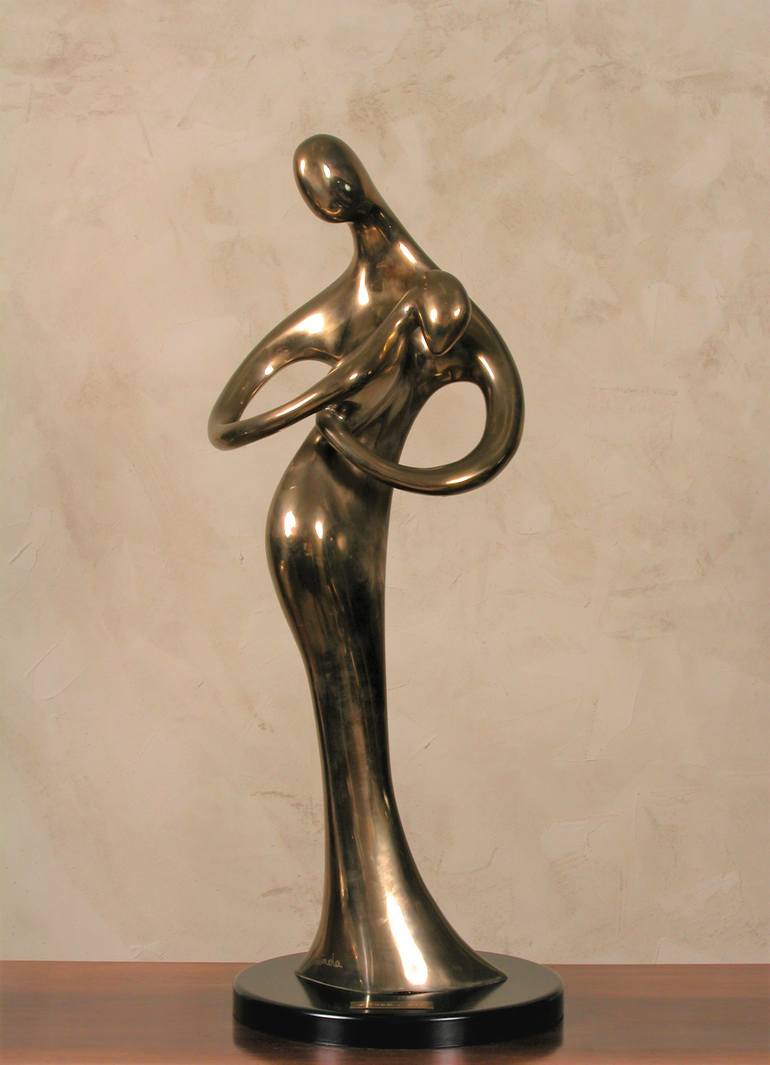 Original Abstract Love Sculpture by Lynn Art Gallery