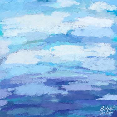 Impasto Sky Abstract Impressionist Texture Fine Art Painting thumb