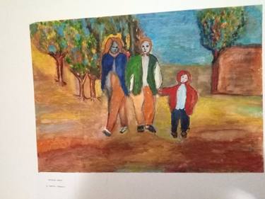 Print of Impressionism Family Paintings by Griselda Campos
